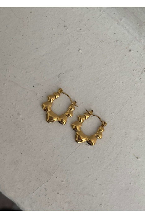 Heliophilia Silver Pendientes de Acero Dorados Heliophilia Silver Pendientes de Acero Dorados